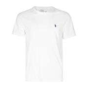 Ralph Lauren Avslappnad Bomull T-shirt White, Herr