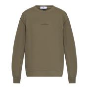 Stone Island Sweatshirt med Logo Green, Herr