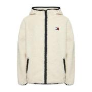 Tommy Jeans Vita Kappor ACG Print Dragkedja Stängning Beige, Herr