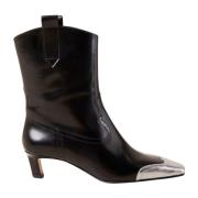 Alohas Hudson Shimmer Läder Ankelboots Black, Dam