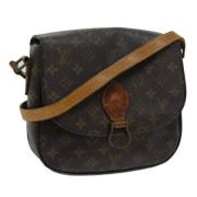 Louis Vuitton Vintage Pre-owned Canvas axelremsvskor Brown, Dam