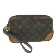 Louis Vuitton Vintage Pre-owned Canvas kuvertvskor Brown, Dam