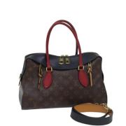 Louis Vuitton Vintage Pre-owned Canvas axelremsvskor Brown, Dam