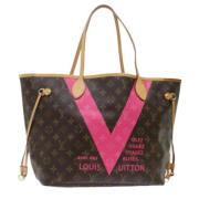 Louis Vuitton Vintage Pre-owned Canvas axelremsvskor Brown, Dam