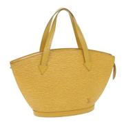 Louis Vuitton Vintage Pre-owned Laeder axelremsvskor Yellow, Dam