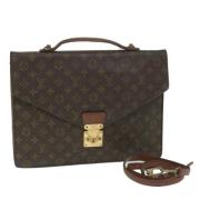 Louis Vuitton Vintage Pre-owned Canvas portfljer Brown, Dam