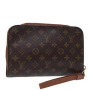 Louis Vuitton Vintage Pre-owned Canvas kuvertvskor Brown, Dam