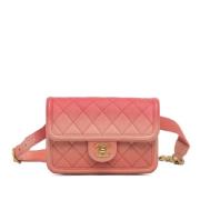 Chanel Vintage Pre-owned Laeder chanel-vskor Pink, Dam