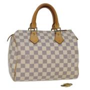 Louis Vuitton Vintage Pre-owned Canvas handvskor White, Dam