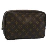 Louis Vuitton Vintage Pre-owned Canvas kuvertvskor Brown, Dam