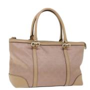 Gucci Vintage Pre-owned Canvas handvskor Pink, Dam