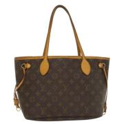 Louis Vuitton Vintage Pre-owned Canvas axelremsvskor Brown, Dam