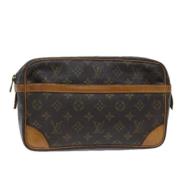 Louis Vuitton Vintage Pre-owned Canvas kuvertvskor Brown, Dam