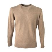 Cashmere Company Rundhalsad Tröja Beige, Herr