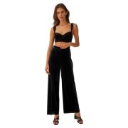 Undress Code Midnight Noise Trousers Black Black, Dam