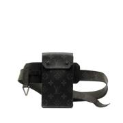 Louis Vuitton Vintage Pre-owned Laeder skrp Black, Dam