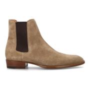 Saint Laurent Chelsea Boots Stängd Tå Cigar Brown, Herr