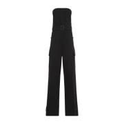 Saint Laurent Svart Jumpsuit Black, Dam