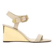 Chloé Låg Klack Sandal Beige, Dam