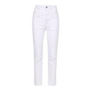 Isabel Marant Vita Skinny High Waist Jeans White, Dam