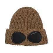 C.p. Company Merino Wool Goggle Beanie Mössa Brown, Herr