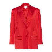 Gestuz Röd Oversize Blazer Jacka Haute Red, Dam