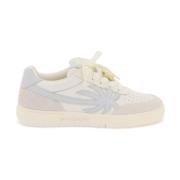 Palm Angels Quiltade Lädersneakers med Palmträd Multicolor, Dam