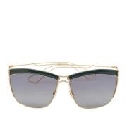 Dior Vintage Pre-owned Acetat solglasgon Green, Dam