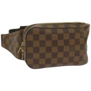 Louis Vuitton Vintage Pre-owned Canvas axelremsvskor Brown, Dam