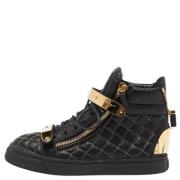 Giuseppe Zanotti Pre-owned Pre-owned Tyg sneakers Black, Dam