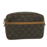 Louis Vuitton Vintage Pre-owned Canvas kuvertvskor Brown, Dam