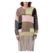 Magliano Arlecchino Mohair Sweater Multicolor Stickat Multicolor, Herr