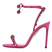 Aquazzura Pre-owned Pre-owned Mocka sandaler Pink, Dam