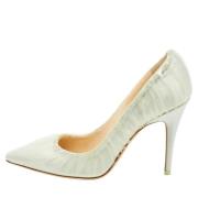 Jimmy Choo Pre-owned Pre-owned Satin klackskor Blue, Dam