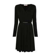 Twinset Elegant Nero Dress Black, Dam