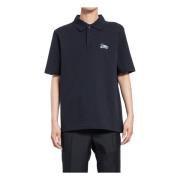 Burberry Svart Duck Logo Polo Skjorta Black, Herr