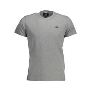 La Martina Gr bomull T-shirt med utsmyckning Gray, Herr