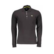 La Martina Elegant Slim Fit Polotröja med Broderi Black, Herr