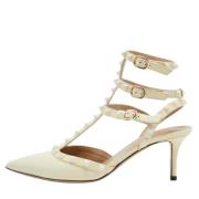 Valentino Vintage Pre-owned Laeder klackskor Beige, Dam