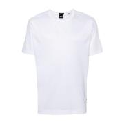 Hugo Boss Vit T-shirt med Stretch Design White, Herr