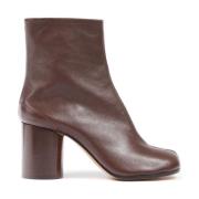 Maison Margiela Bordeaux Signature Tabi Toe Stövlar Brown, Dam