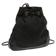 Gucci Vintage Pre-owned Canvas gucci-vskor Black, Dam