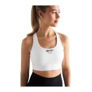 Aim'n White Edge Core Racerback Bra White, Dam