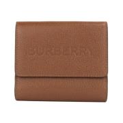 Burberry Snap Wallet Small Coin Pouch Leather Brown, Dam