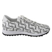 Jimmy Choo Monza olcc Läder Sneakers White, Dam