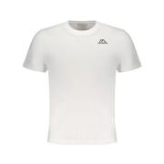 Kappa Vit Bomull T-shirt White, Herr