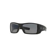 Oakley Polariserade Mattsvarta Plast Solglasögon Black, Herr