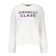 Cavalli Class Stilren vit tryckt tröja White, Dam