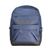 Blauer Polyester Ryggsäck med Laptopfack Blue, Herr