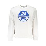 North Sails Borstad Sweatshirt med Logotyptryck White, Herr